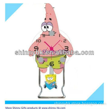 fashion desk clock with Patrick Star shape